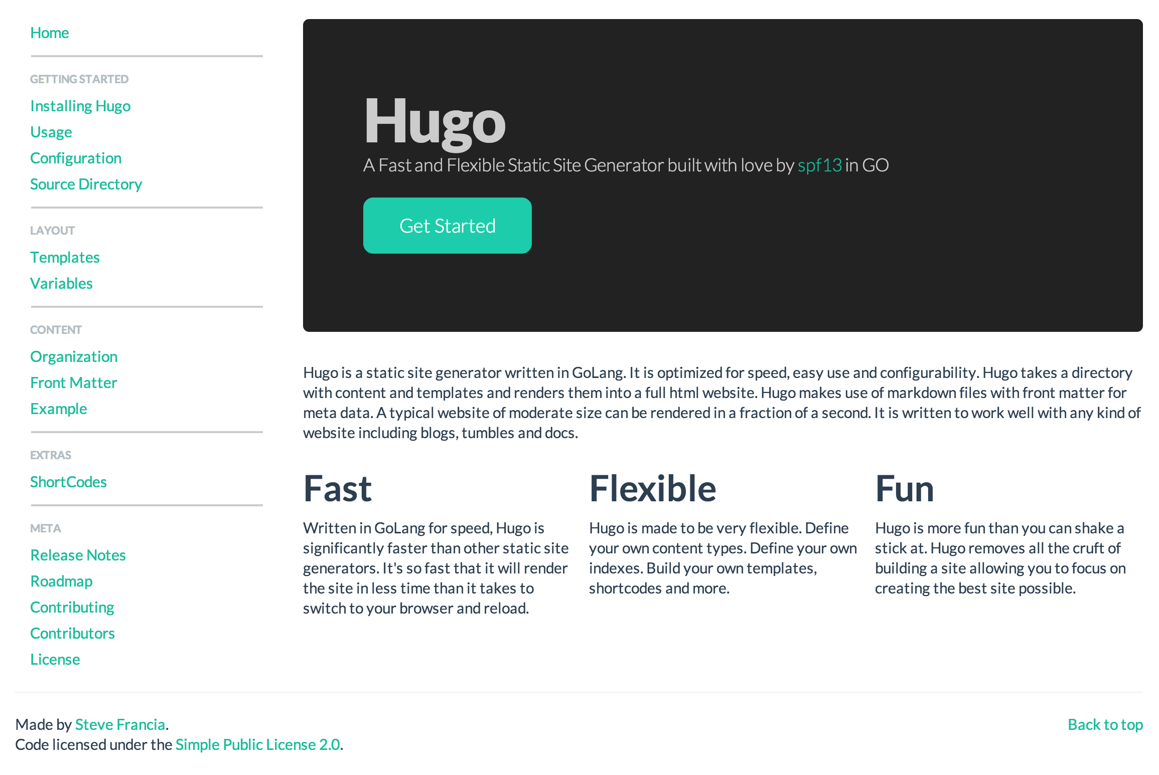 Hugo Website