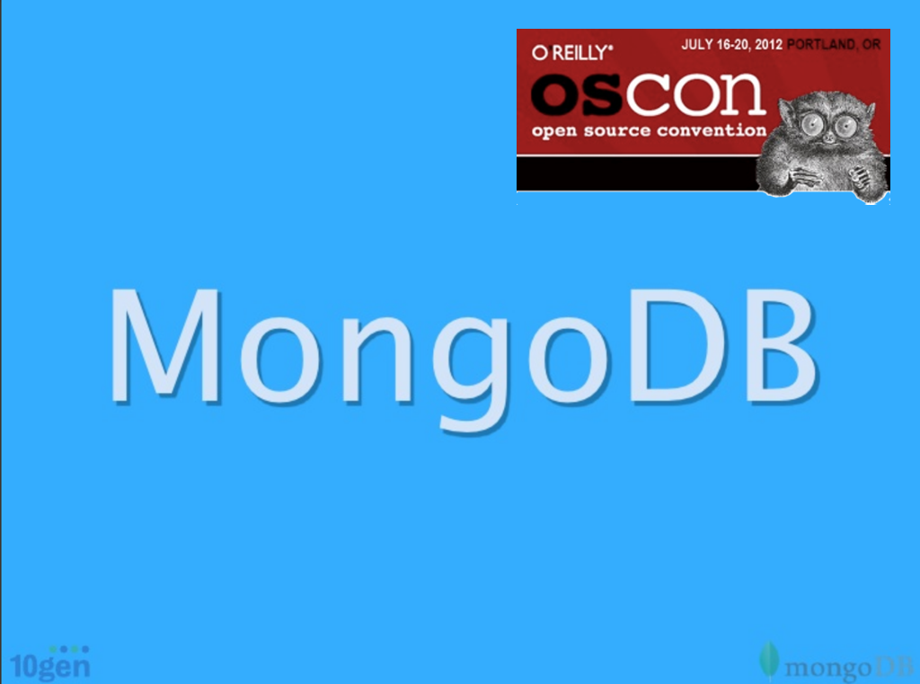 Building your first MongoDB app - OSCON 2012