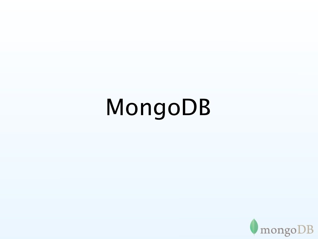 MongoDB at SORT Conference 2011