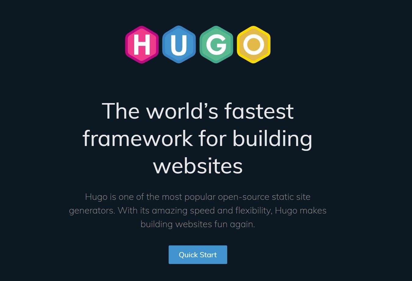 Hugo: The world’s fastest framework for building websites